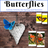 Butterflies Activity Matching Picture Halves Autism Sped I