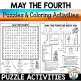 May the 4th Be With You Puzzles Activity Coloring Pages St