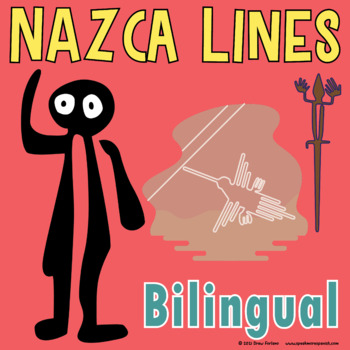 Preview of Peru Culture Nazca Lines writing, coloring, bookmarks | Bilingual Craft Spanish