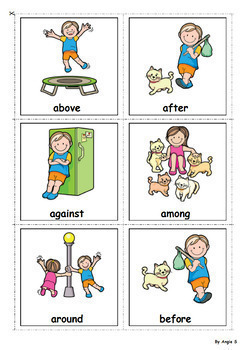Prepositions Activities and Worksheets for Autism and ESL by Angie S