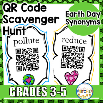 Preview of Earth Day Synonyms QR Code Activity