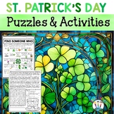 St. Patrick's Day Activities Word Search Puzzles St. Patty