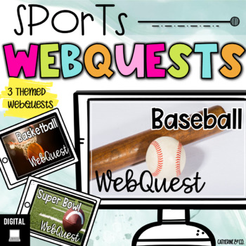 Preview of Sports Themed Internet Research Scavenger Hunts | WebQuests