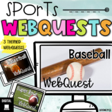 Sports Themed Internet Research Scavenger Hunts | WebQuests