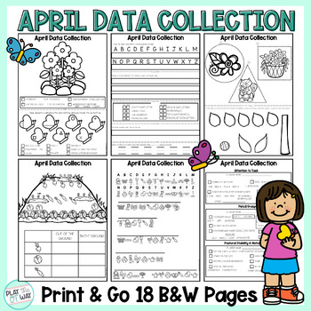 Preview of Spring  Occupational Therapy Data Packet Handwriting, Visual Perception, and EF