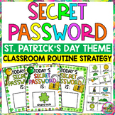 March St. Patrick's Day Secret Password Classroom Manageme