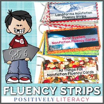 Preview of Fluency Strips | Reading Fluency Practice | Sentence Fluency Practice | Set 6