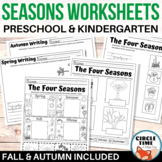 Preschool, Kindergarten Four Seasons Worksheets