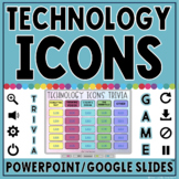 Technology Icons Trivia Game in PowerPoint & Google Slides™