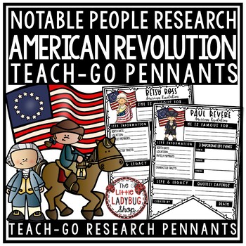 Preview of People of American Revolution Project Research Report Template Revolutionary War