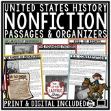 United States US History Nonfiction Reading Comprehension Passages and Questions