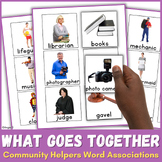 Community Helpers Activity Word Associations What Goes Tog