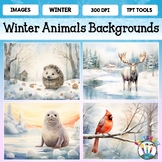 Winter Animals Backgrounds Images Slides PowerPoint Games 
