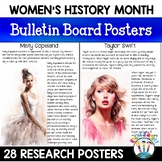 Womens History Month Bulletin Board Posters & Comprehensio