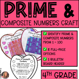 Prime and Composite Numbers Craft | 4th Grade