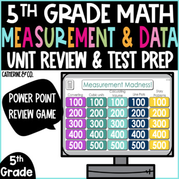 Preview of End of Year Test Prep | Measurement and Data 5th Grade Digital