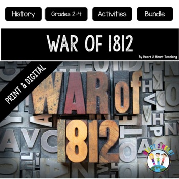Preview of War of 1812 Activities Bundle (Print & Digital)