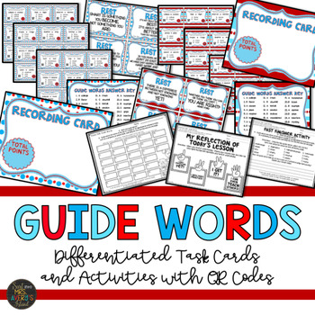 Preview of Dictionary Skills:  Guide Words Activities