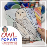 Owl Coloring Pages + Writing Prompts | Interactive & Patte