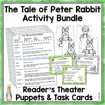 Preview of THE TALE OF PETER RABBIT  Reader's Theater & Task Cards