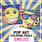 Emoji Coloring Pages + Writing | Great Anytime or Calming 