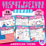 American USA Secret Mystery Picture Tile Templates | Digit