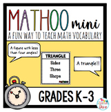 Math Vocabulary Game for Young Learners