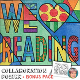 We Love Reading Collaboration Poster | Great Bulletin Board Idea!