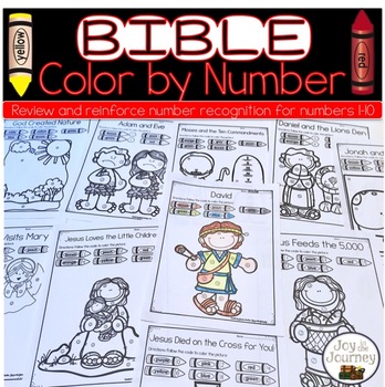 Preview of Bible Color by Number