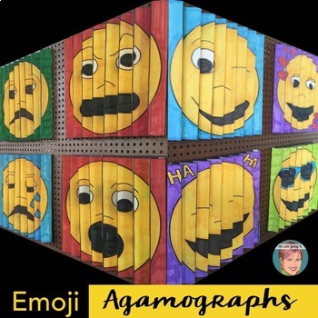 Preview of Emoji Agamographs + Writing Prompts | Fun Emoji Anytime Activity!