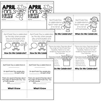 April Fools' Day Activity by Teaching Little Learners | TpT