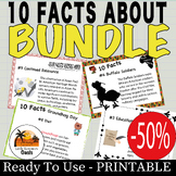 -50% SALE OFF 10 Facts about - Holiday Facts- Pack of 10 F