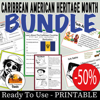 Preview of -50% SALE OFF Caribbean American Heritage Month - pack of Caribbean American