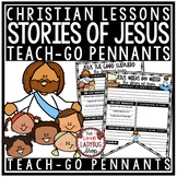 Bible Stories of Jesus Teach Go Pennants, Jesus Walks on W