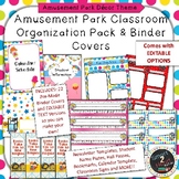 Amusement Park Carnival Binder Covers and Classroom Organization Pack
