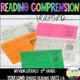 myView Literacy 2nd Grade Units 1-5 Trifold Reading Compre