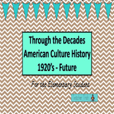 Through the Decades American Cultural History 1920-Future