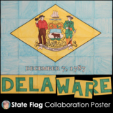 Delaware State Flag Collaboration Poster