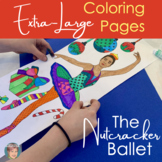 Extra Large Nutcracker Ballet Coloring Pages for XL fun!