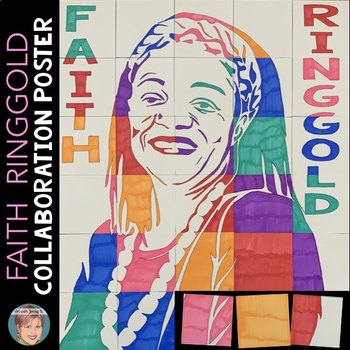 Preview of Faith Ringgold Collaboration Poster | Fun Women's History Month Activity