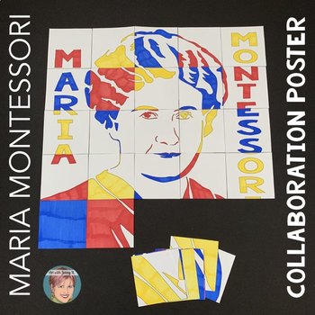 Preview of Maria Montessori Collaboration Poster | Great Women's History Month Activity