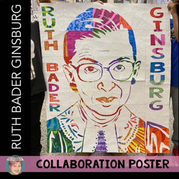 Preview of Ruth Bader Ginsburg Collaboration Poster (RBG) | Great for Women's History Month