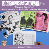 Unscramble the Famous Faces® of Asian American Pacific Isl