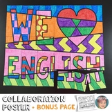 We "Heart" English Collaboration Poster