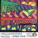 We "Heart" French Collaboration Poster - Great for Nationa