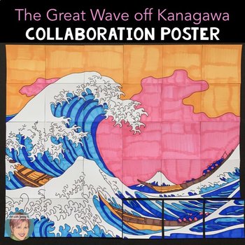 Preview of The Great Wave off Kanagawa Collaboration Poster Great Art History Project