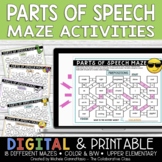 Parts of Speech Activities | Maze Puzzles | Print + Digital