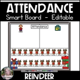 Attendance Smart Board Reindeer