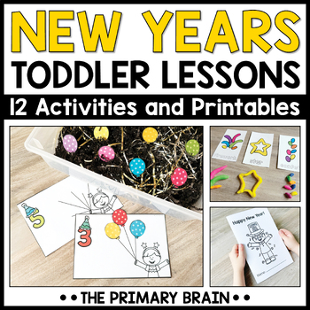 Preview of New Years Toddler Activities & Lesson Plans | 2 to 3 Year Preschool Curriculum