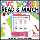 CVC Word Read and Match Printable Fluency Practice Pages